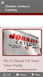 Mobile Screenshot of chesterjordanscatering.com