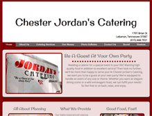 Tablet Screenshot of chesterjordanscatering.com